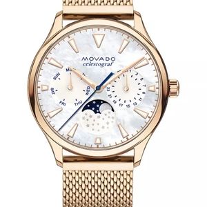 Movado Heritage Celestograf Rose Gold Watch